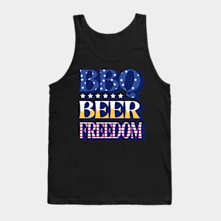 BBQ Beer Freedom Tank Top